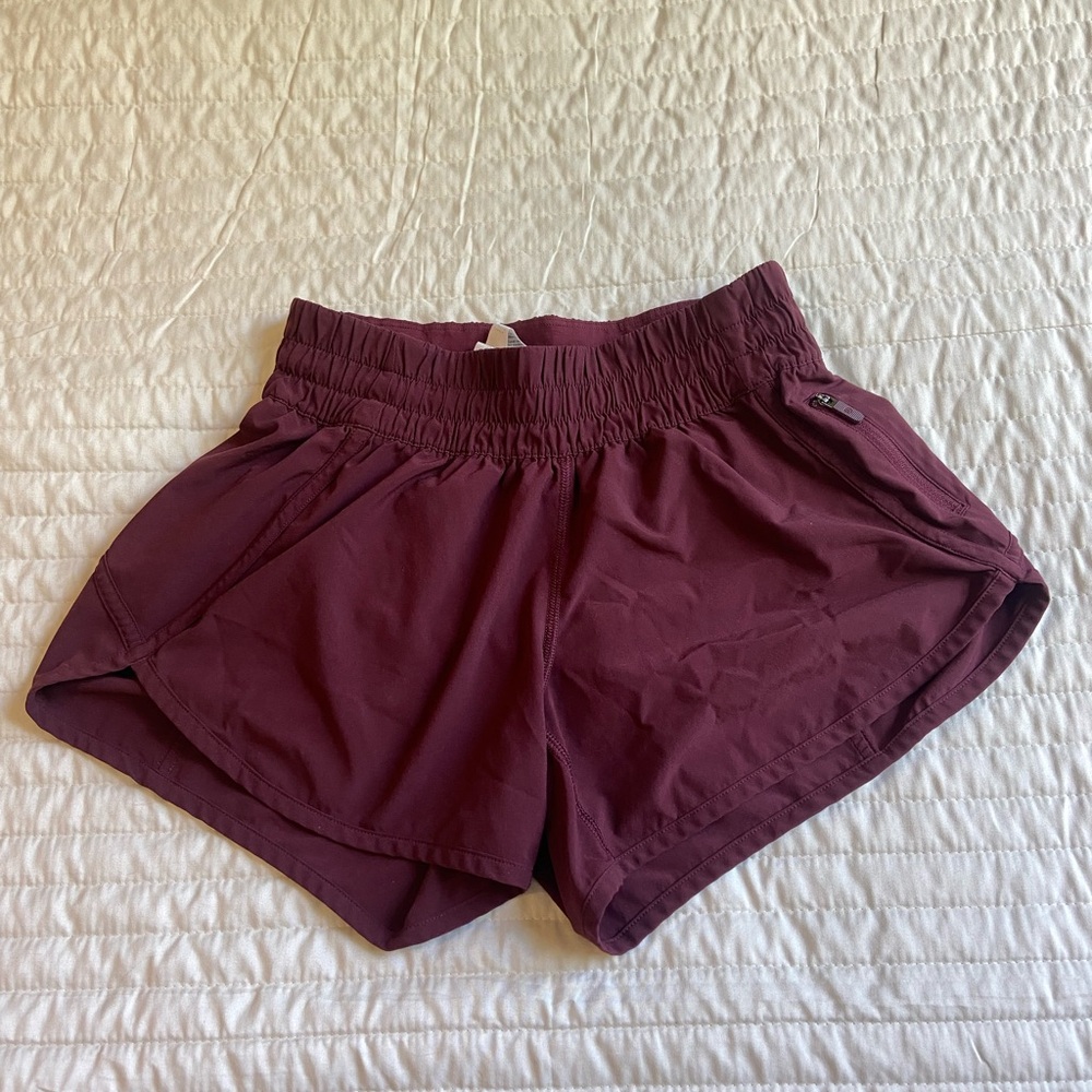 Lululemon Tracker Short 4” Red Merlot